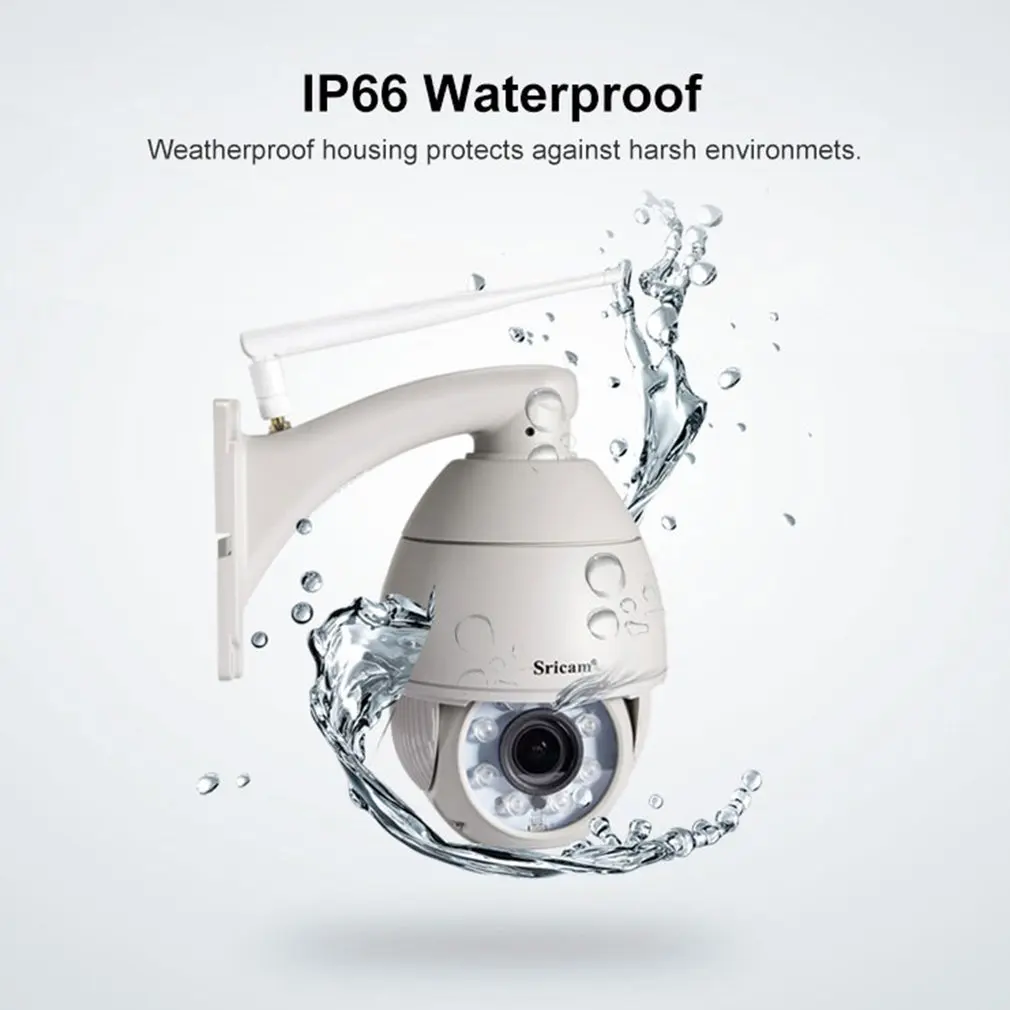  Sricam SP008B 720P WiFi IP Camera Wireless Outdoor Security Surveillance CCTV Remote Monitoring & A