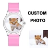 FB71001 Customized Personalized Design Picture Watch Women Printed Photo Watch Quick Release Strap Brand Your Logo Plastic Watch 1