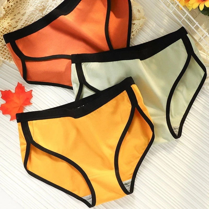 

M-XL Ladies Sexy Underwear Women Cotton Panties Female Casual Solid Girls Briefs Ladies Black Intimate Underwear Lingerie Femme