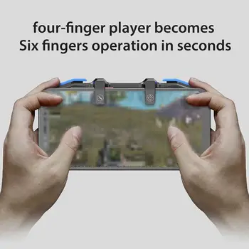 

AK01 Mobile Phone Shooting Gaming Controller Game Console Durable Adjustable Finger Trigger Machine for PUBG Mobile Joystick