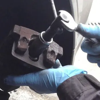 

Universal Car Wheel Cylinder Disc Brake Caliper Piston Rewind Hand Tool 3/8 Dual Pin Repair Tool With Backing Plate