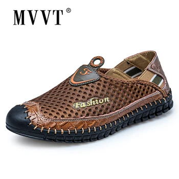 

Outdoor Summer Men Shoes Casual Mesh Slip On Loafers Men Breathable Shoe Sturdy Sole Men Sneakers Light Shoes Men Waterproof