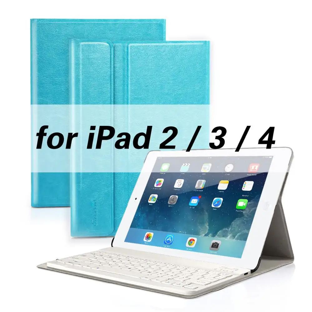 iPad 2 3 4 Smart Keyboard Чехол для iPad 9,7 для iPad 2/3/4, iPad Air 2 iPad Pro 9," Bluetooth клавиатура чехол с подставкой Чехол - Цвет: iPad 2 3 4