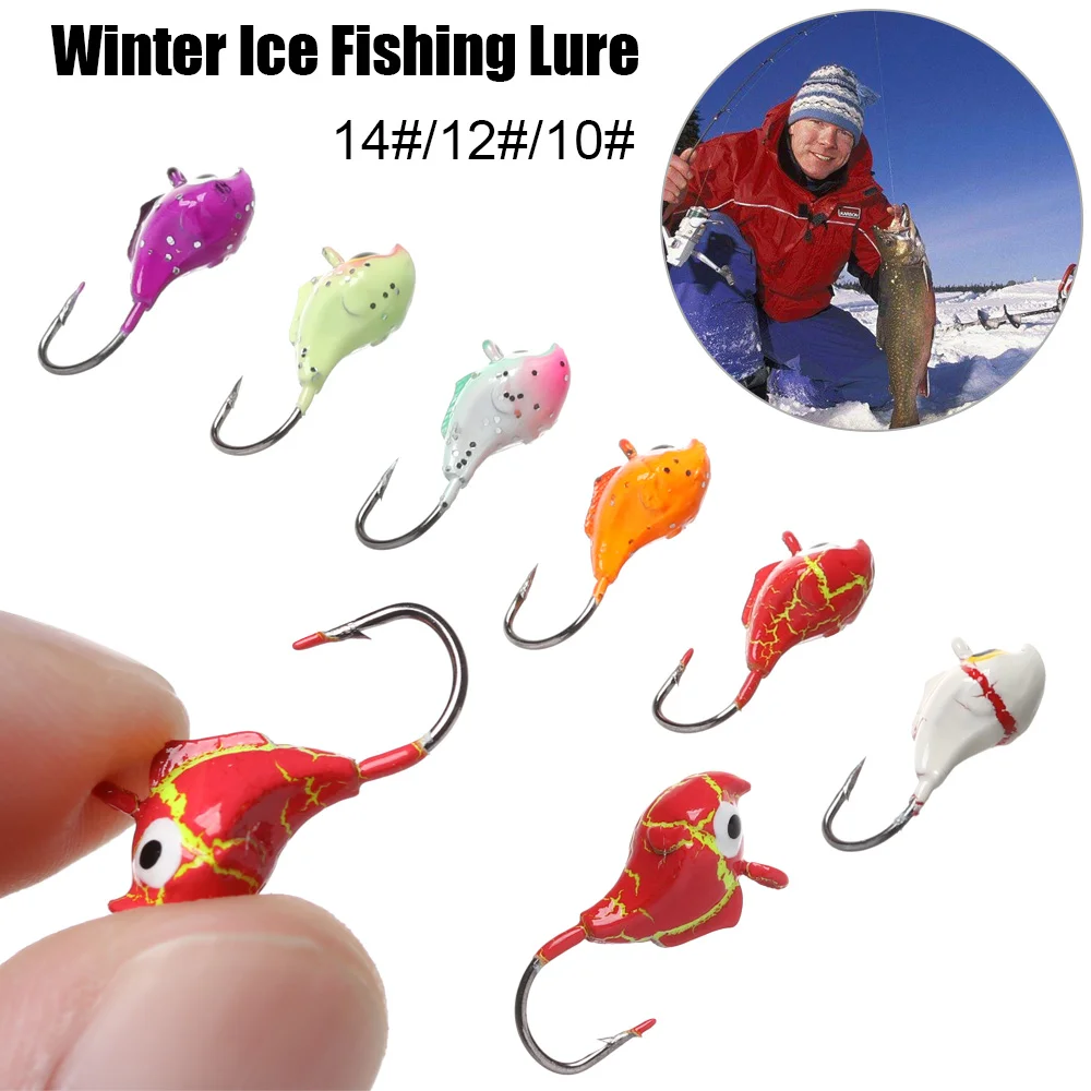 50Pcs Ice Fishing Lures Tackle Box Kit 1.4g to 1.7g Small Mini Jig Heads  Ice Fishing Jigs for Panfish Bass Crappie Walleye - AliExpress
