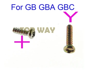 

30PCS Replacement For Gameboy + screws cross screws Y Tri Wing Screw For GB GBA GBC Game Console Shell Case Triangle Screws