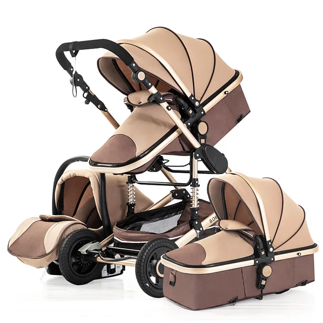 $US $142.40  Baby stroller high landscape multi-functional can sit in two-way shock-absorbing folding newborn ba