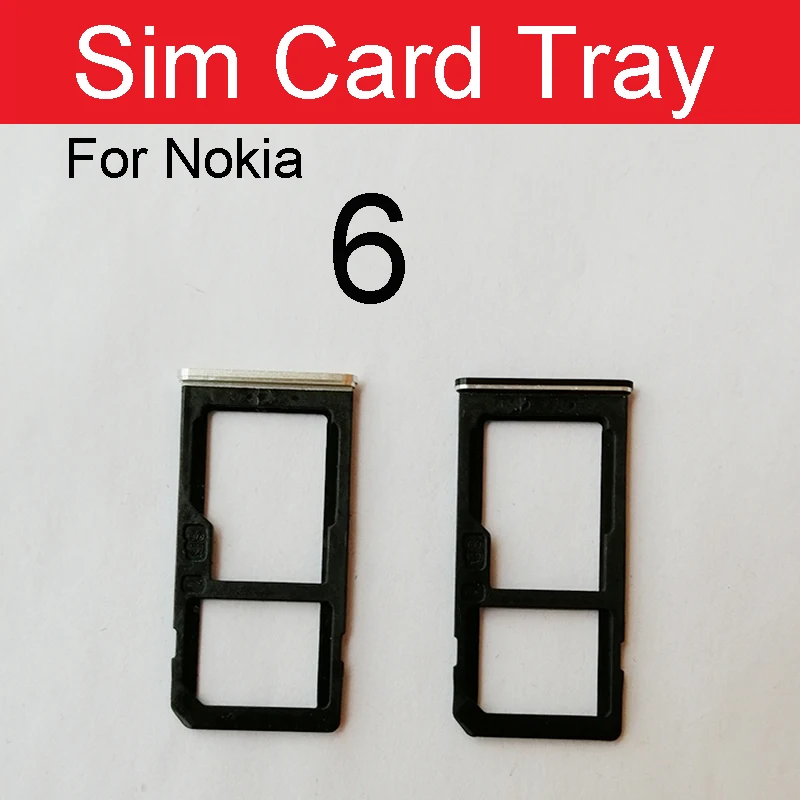 Держатель для микро sim карты Nokia X6 6 1 Plus 2018 TA 1016 1043 1045 1068 SD слот карт запасные