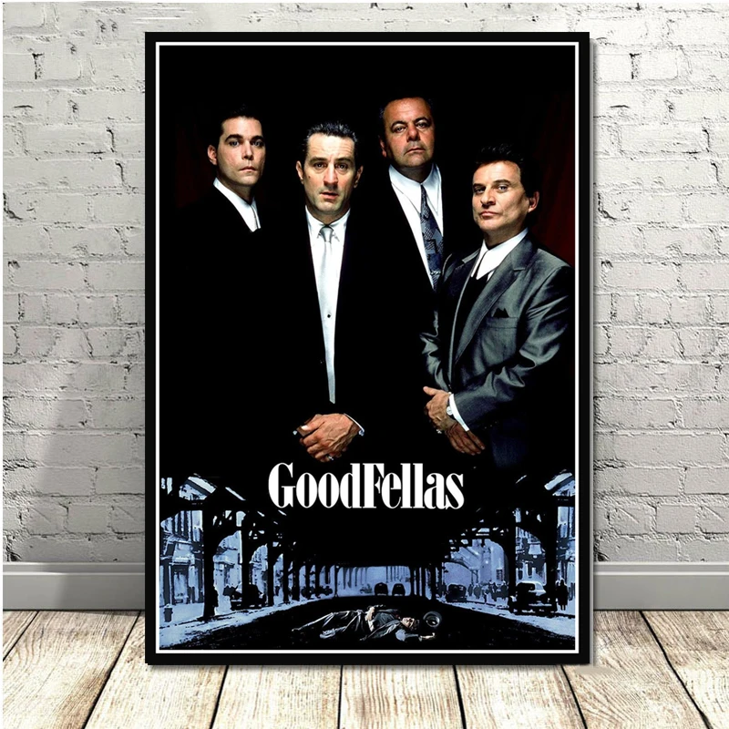 Печать плакатов горячий подарок классический фильм Goodfellas гангстеры Крестный отец Искусство Холст Картина маслом настенные картины гостиная домашний декор
