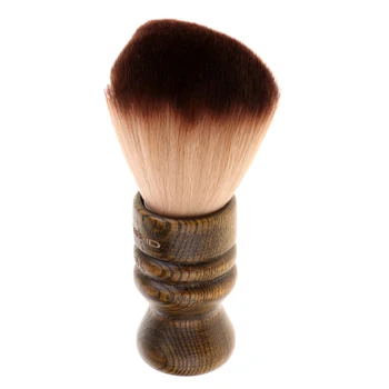 

Wooden Handle Men Mustache Shaving Neck Duster Brush Beard Grooming Tool