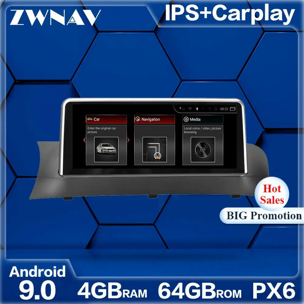 4GB+64GB Android 9.0 Car Multimedia Player For BMW X3 2016 2017 2018 2019 car GPS Navi Radio navi stereo Touch screen head unit |