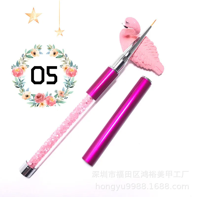 Nail Beauty Tool Set Crystal Varved guang liao bi 3D Varved Pen Only Coloured Drawing Bracing Wire Painting Flowers Diamond Rod