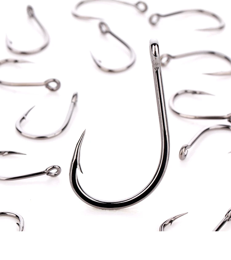 Горячая mustad Рыбалка Крючки 10827NP-BN крючок для ловли карпа 1#1/0-12/0 Южное масло гигантский морской колючий рыболовный крючок черная рыба