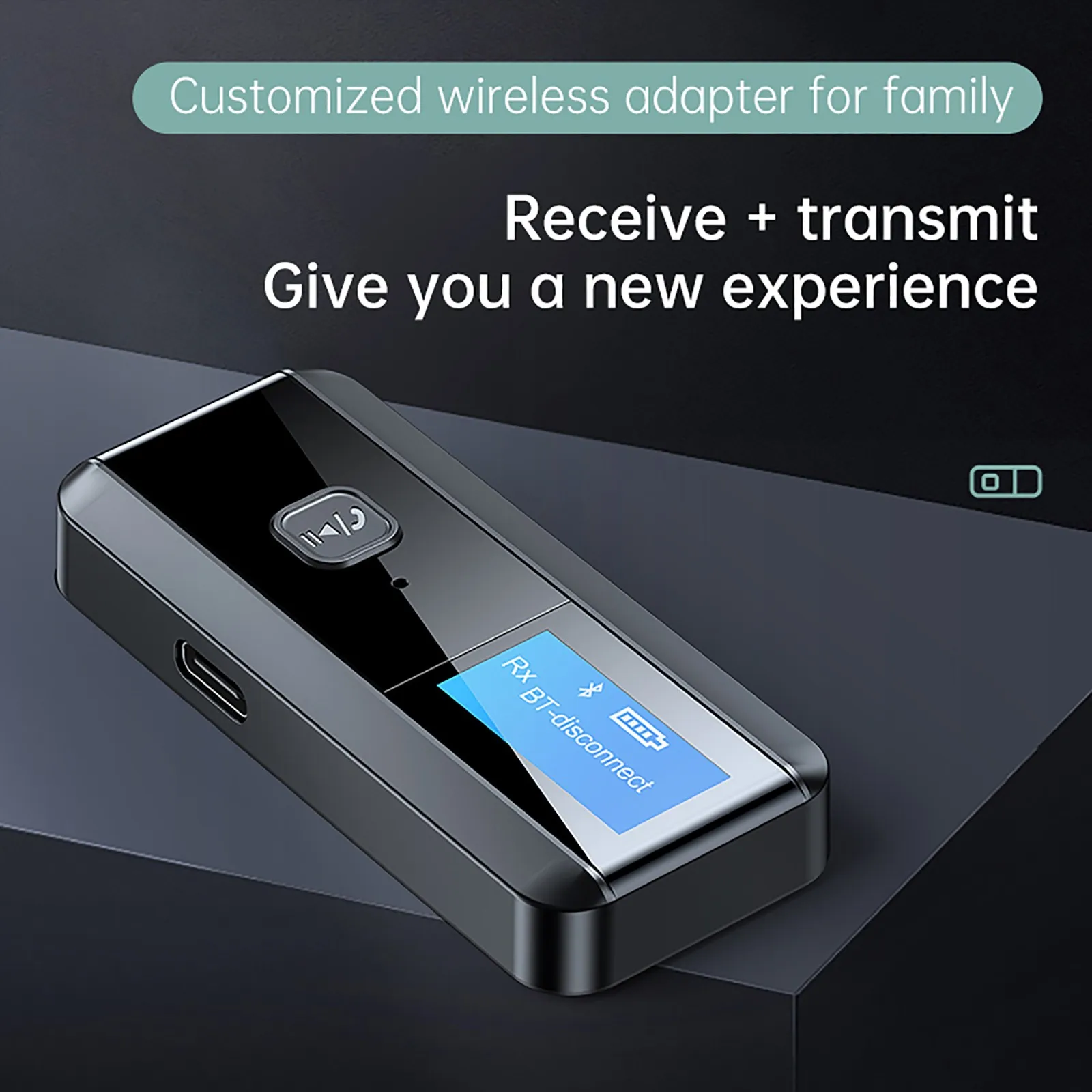 C29 bluetooth 5 0 wireless audio receiver transmitter with lcd display