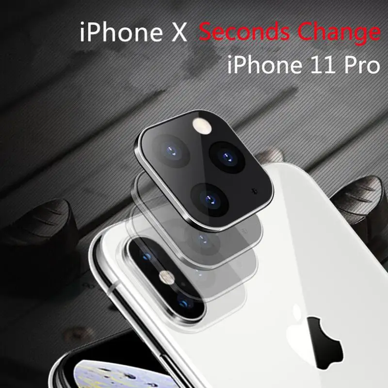 Подходит для iPhone Apple X XS MAX Seconds 11Pro для iPhone 11 PRO MAX наклейка на рассеиватель Модифицированная крышка камеры титановый сплав