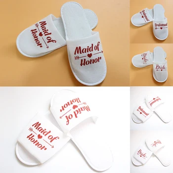 

New Wedding Favors and Gifts Bride Slippers Bridesmaid Personalized Gift Wedding Gifts for Guests Souvenir Event Party Favors