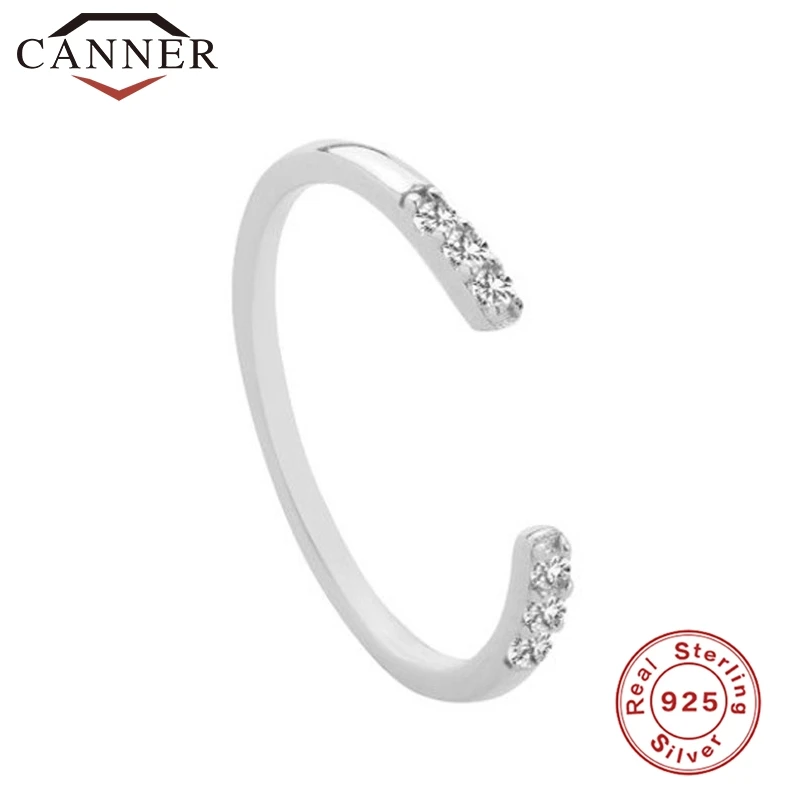 925 пробы, серебряные Регулируемые кольца для женщин, кристалл, циркон, женский палец, золото, серебро, цвет, кольца для женщин, хорошее ювелирное изделие
