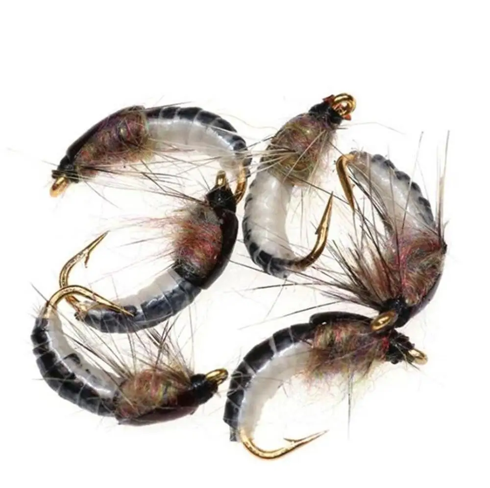 Fishing Lures - 12/18/30Pcs/Box Realistic Nymph Scud Fly for Trout Fishing  Fly Tying Artificial Bait Lure #12