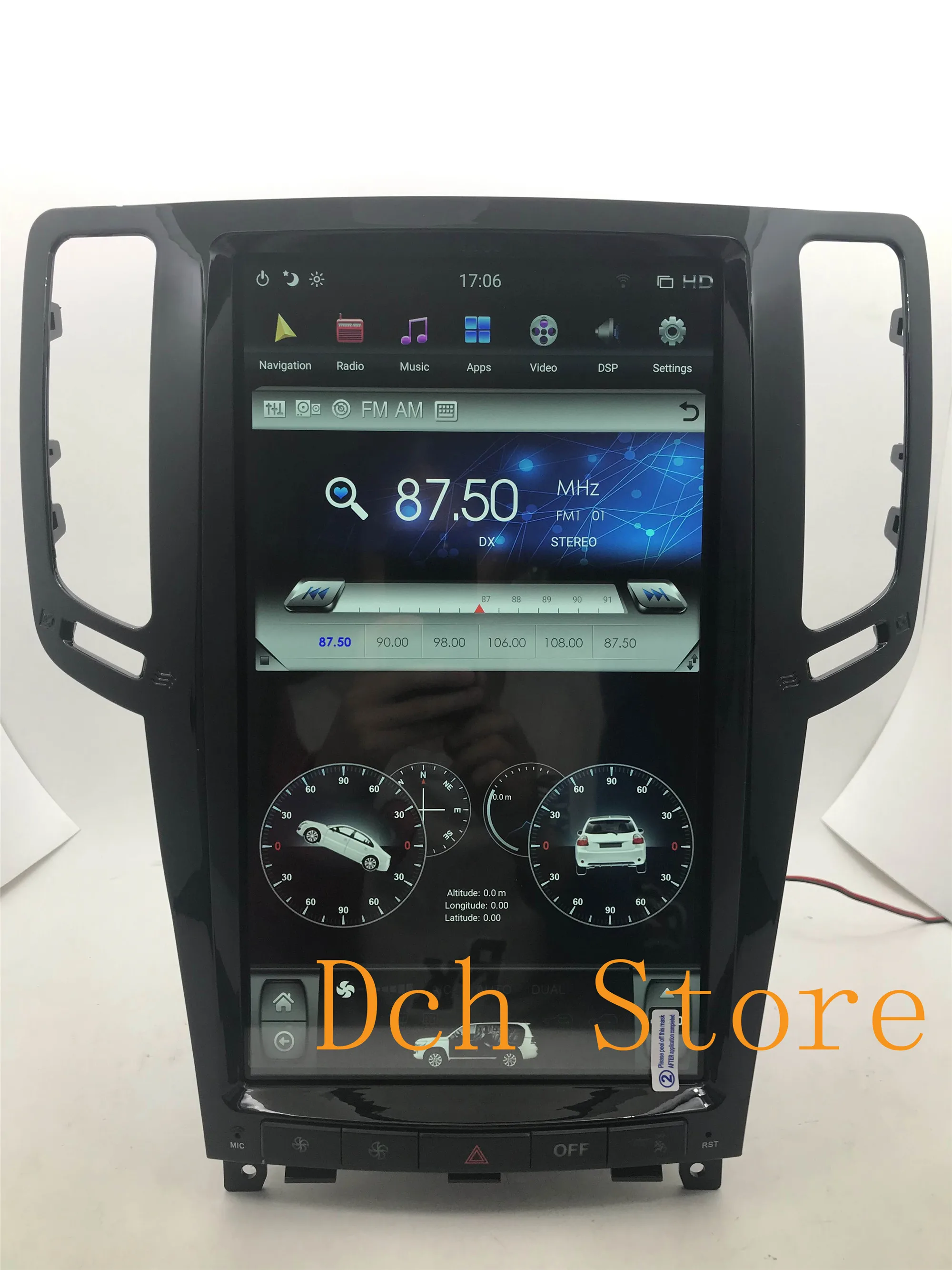 13 6 дюймов IPS Вертикальный стиль tesla Android 9 0 автомобильный DVD GPS навигатор для infiniti G