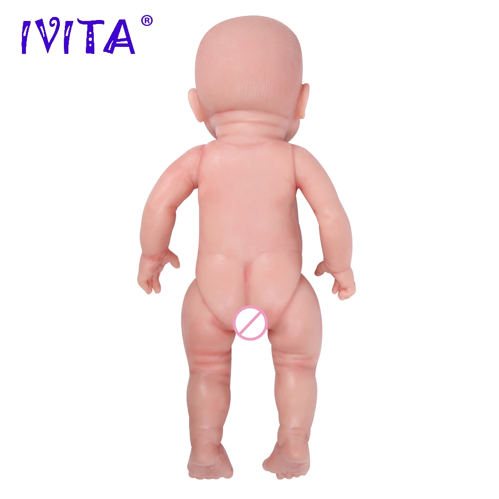 IVITA 16-inch Full Silicone Reborn Baby Girl Dolls 2KG Realistic Silicone Doll 