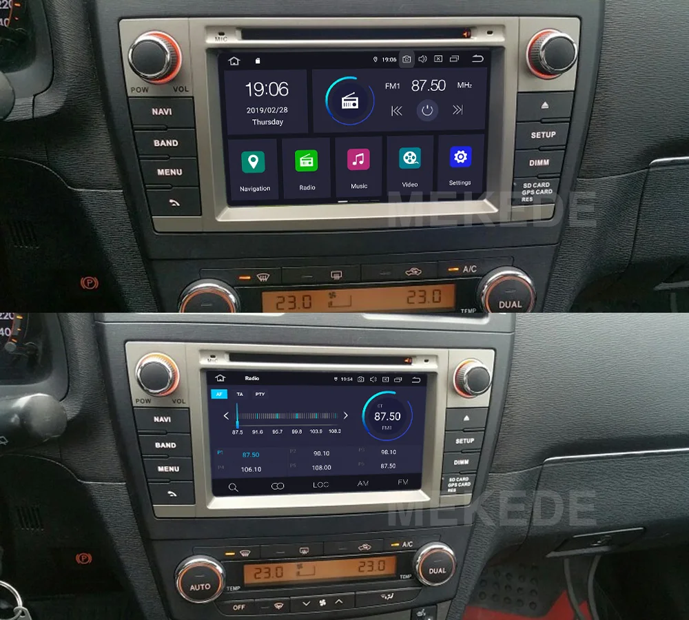 MEKEDE 8 ядерный Android 9,0 автомобильный DVD gps мультимедийный плеер для TOYOTA Avensis 2008-2013 авто-радио с зеркальной связью Камера просмотра
