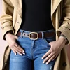 DINISITON nuevo cinturón de mujer cinturones de cuero genuino para mujer oro Pin hebilla Correa elegante Vintage para Jeans Dropshipping ► Foto 2/6