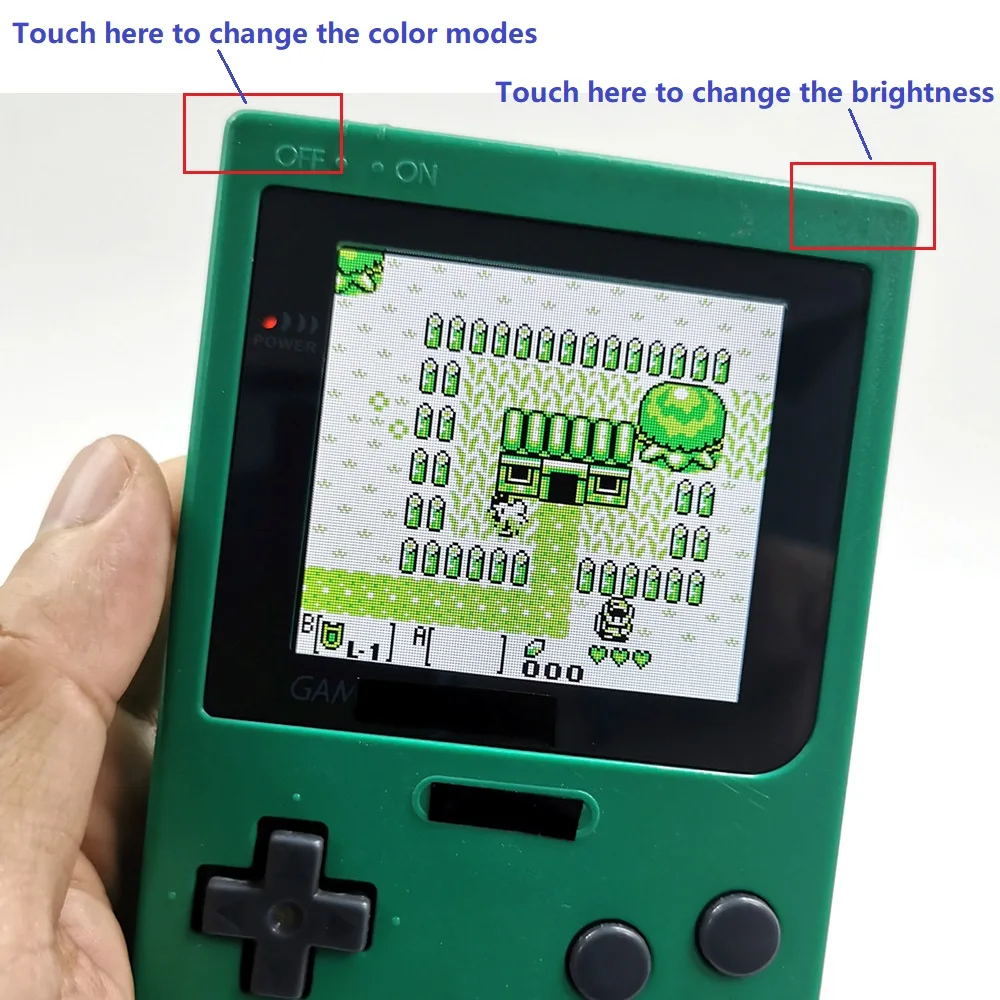 OSD Super Large Version GBP Q5 IPS Backlight LCD Retro Pixel Mod Highlight Kit W/Shell For GameBoy Pocket Console