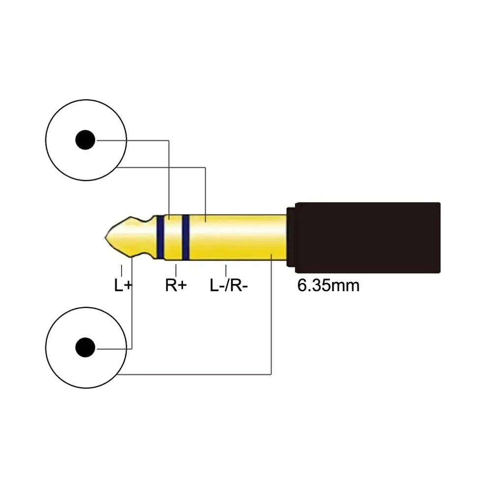 1 4 TRS 6 35mm to RCA Balanced Headphone Audio Headphone Adapter 8 Core Silver Plated Cable 6 35mm to 2 RCA 60cm