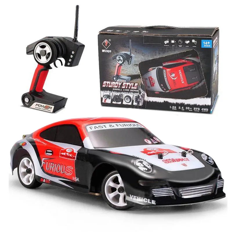 WLtoys K969 1/28 2 4G 4WD 30 км/ч высокоскоростной Радиоуправляемый автомобиль игрушка 4