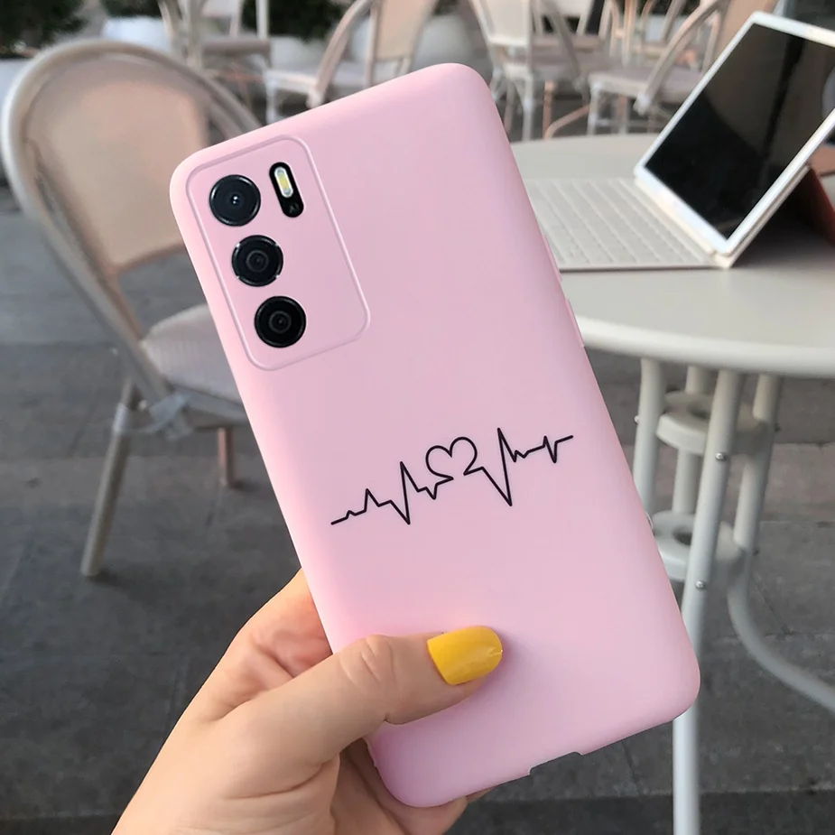 cases for oppo cases For Oppo A16 A16s Case CPH2269 Soft Silicone Stylish Candy Painted Cover For Oppo A16 OppoA16 S A54s Case Oppo A 16 s Coque Capa cases for oppo cases