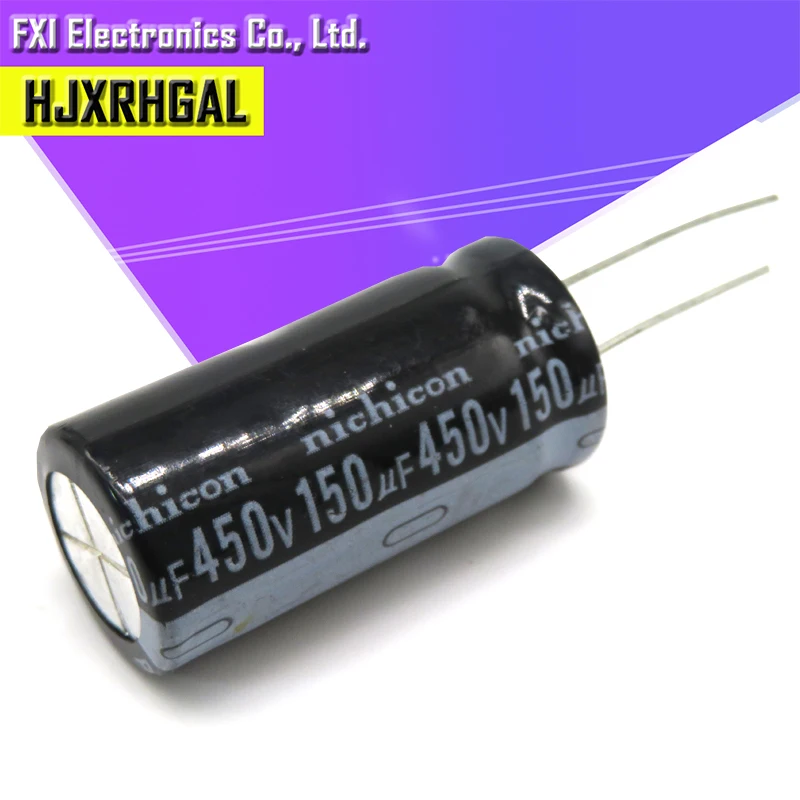 5 шт. 450v150uf 150uf450v 18*35 450v 150 мкФ 18 х 35 электролитический конденсатор с алюминиевой крышкой