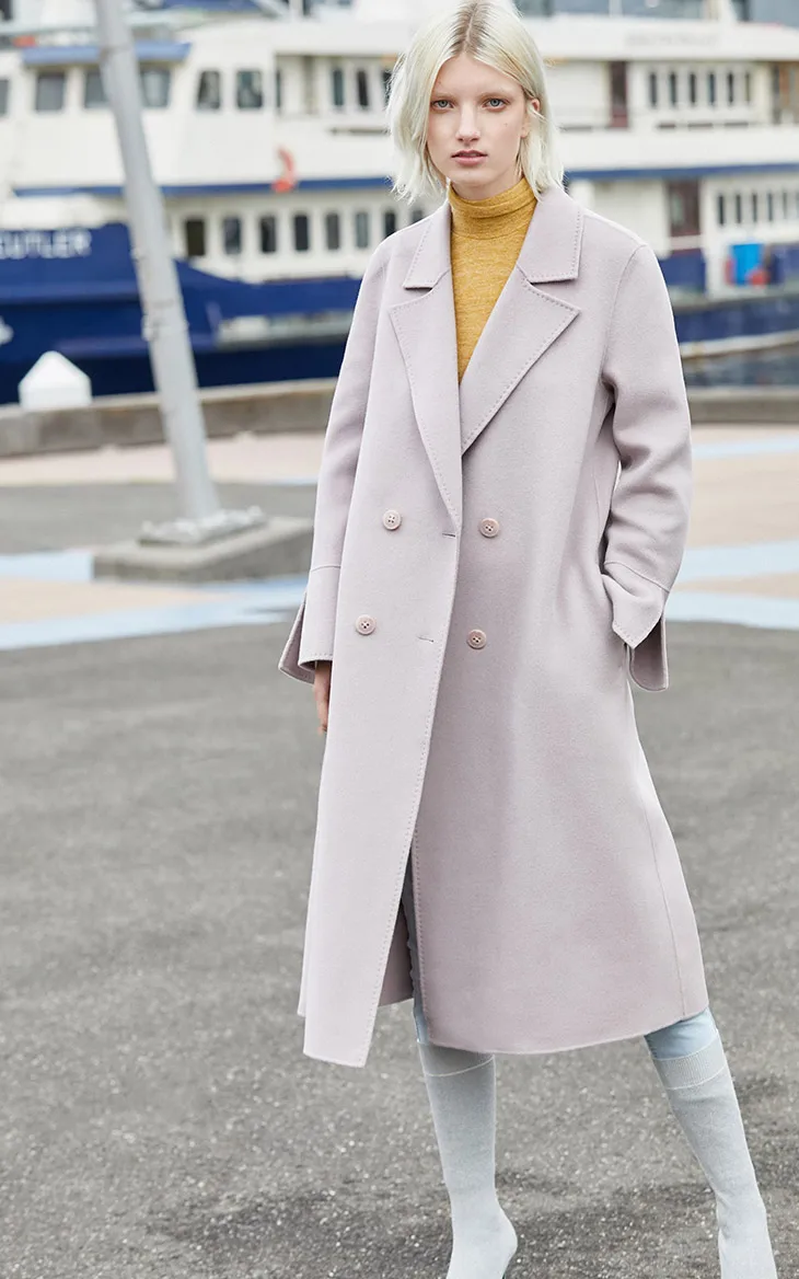 Vero Moda Новые поступления шерсть двустороннее шерстяное пальто | 319327533