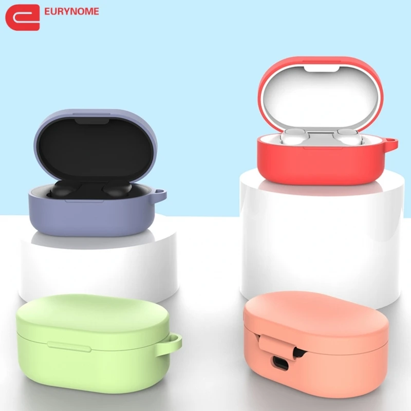 Чехол для наушников Xiaomi Mi Redmi Airdots силиконовый защитный чехол TWS Bluetooth