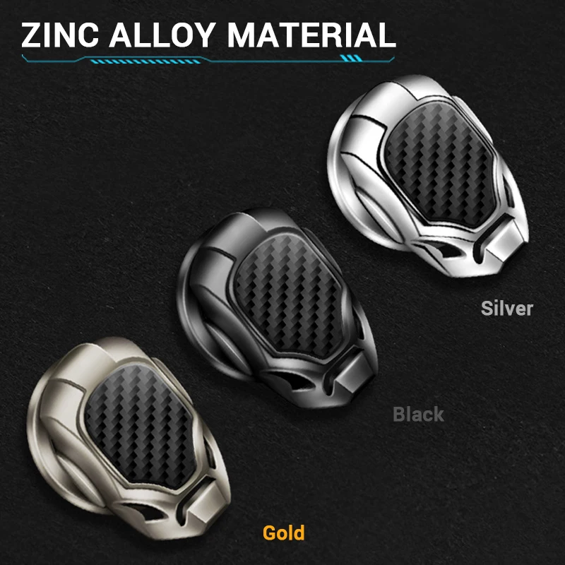 Zinc Alloy Car Engine Button Cover with Carbon Fiber Decorative Lid