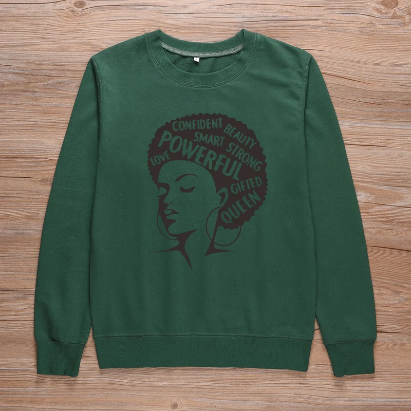 ONSEME афро леди Графический свитер женский наряд христианский Crewneck Толстовка Унисекс уличные пуловеры Толстовка спортивный костюм