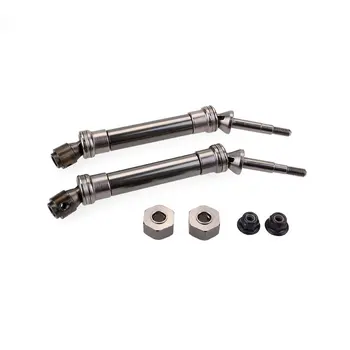 

2pcs Rear Drive Shaft CVD Transmission Axle High-grade Metal RC Truck Drive Shaft for Traxxas Slash 4X4 1/10 RC Truck
