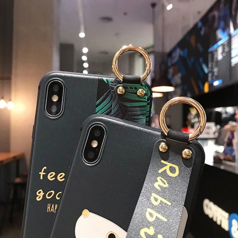 Чехол LOVECOM в стиле ретро с ремешком на запястье для Samsung S20 Plus A50 A51 A71 A40 A70 S8 S9 S10