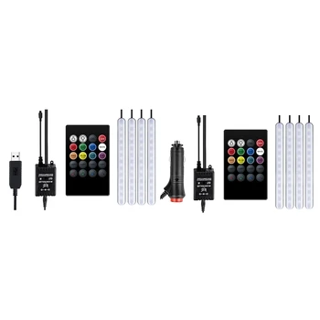 

Car Atmosphere Light Foot Light Remote Control Interior Decorative Ambient LED Lamp Strip