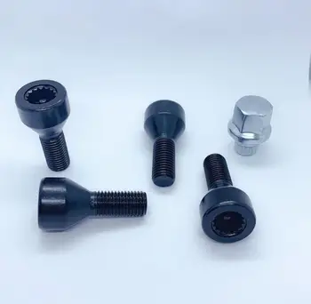 

20 SET Wheel Lock Set Black Lug Bolts For BMW E32 E34 3 5 7er & Mini 36136786419