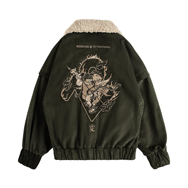 

thick Hooded men's winter military jacket big size loose warm masculine street overalls jackets coats Outwear Jacket Dark Green