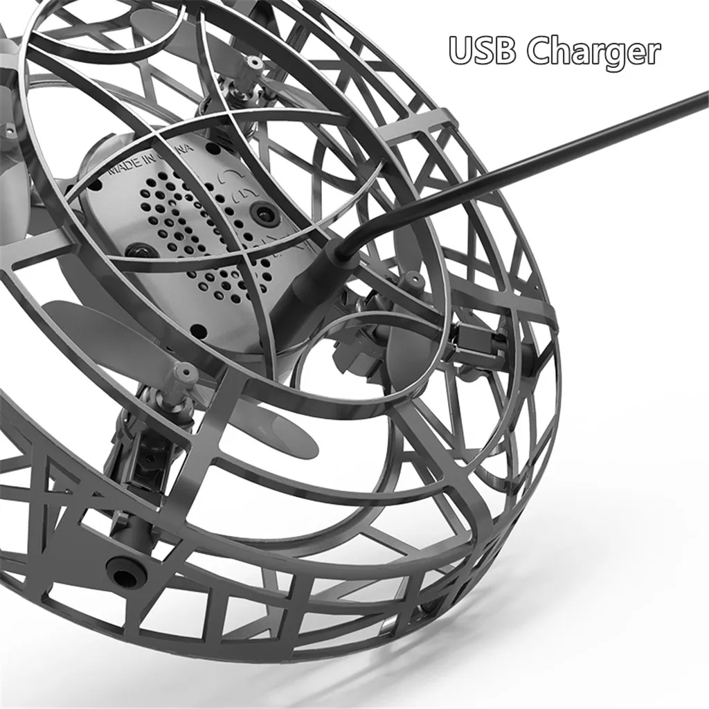 Мини-симулятор полета с ручным управлением инфракрасная индукция вращение на 360 ° удержание высоты Ufo Дрон летательный аппарат Рулевое колесо для ПК