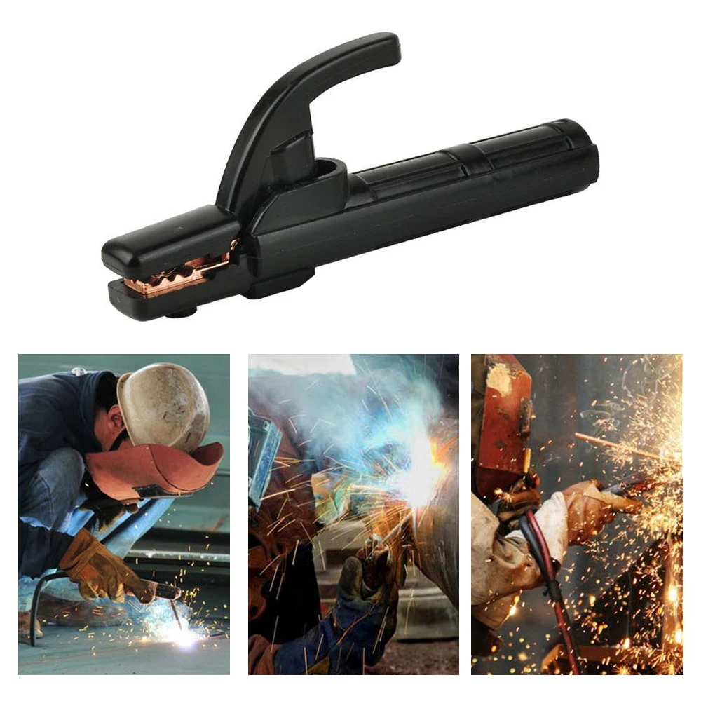 300A Welding Electrode Holder Stick Welding Rod Copper Mini Cable Rod Stinger Non-slip Handle Clamp Tool