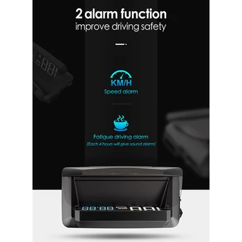 

GPS Head-Up Display Digital Projector Speedometer Overspeed Warning PC+ABS