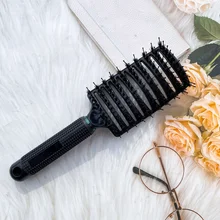 

Hairdressing Accessories For Hairdresser Dry And Wet Massage Boar Bristle Brush Nylon Detangling Brushes Brosse Cheveux DREWTI