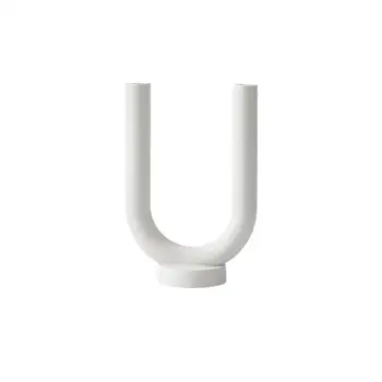 

Candle Holder Ceramic Candlestick Minimalist Candle Holder Creative Tealight Holder Candle Stand Desktop Decoration White