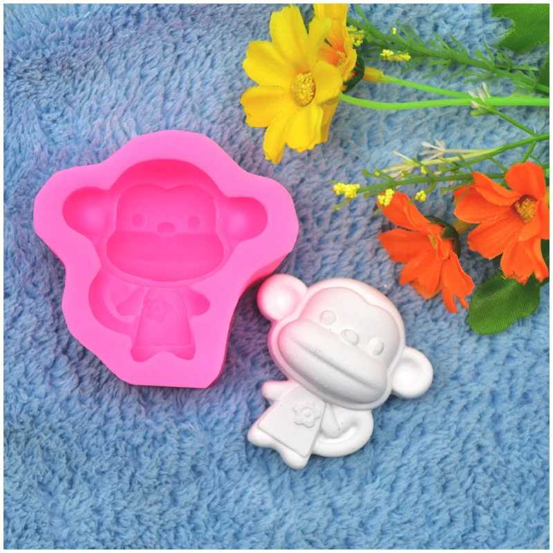 Moule En Silicone Singe Grande Bouche Moule A Chocolat Fondant Decoration De Gateau Moule Facile A Utiliser Aliexpress