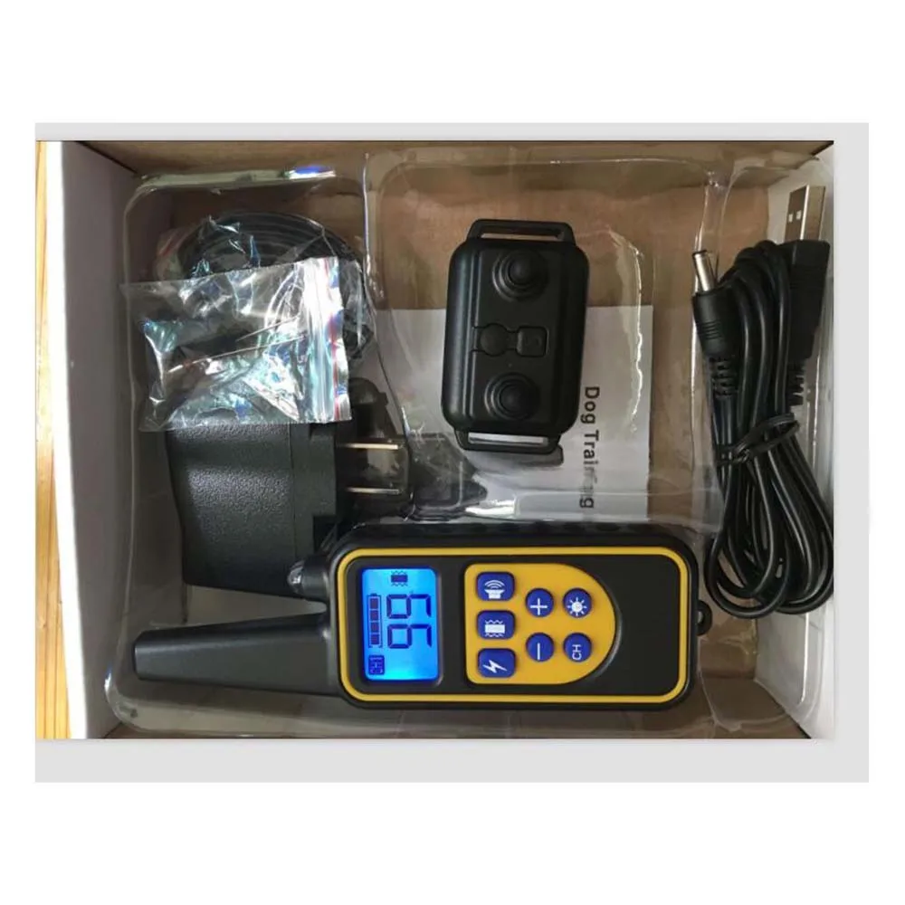 Водонепроницаемый перезаряжаемый Электрический тренировочный ошейник для