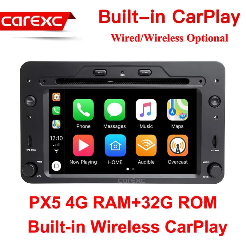 CarExc Android 9,0 gps-навигация Авторадио CarPlay для Alfa Romeo 159 автомобиль Brera spider Sportwagon 2006 автомобильный dvd-плеер головное устройство - Цвет: PX5 32G ROM