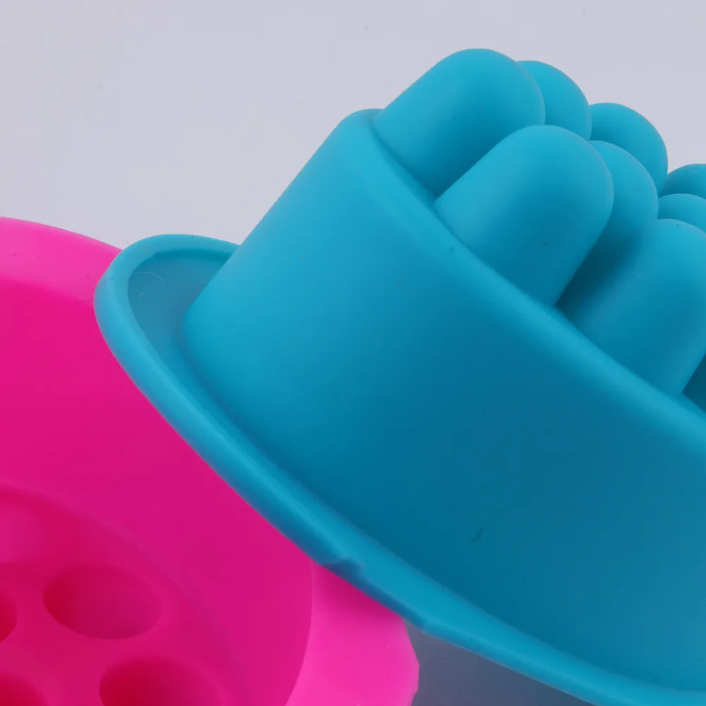 Single Hole 3D Silicone Soap Mold For Massage Therapy Bar Soap Making Tools DIY Homemade Oval Spa Soaps Mould Silicone Form