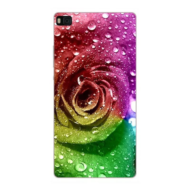 Модный мягкий силиконовый чехол ТПУ для huawei P 8 GRA L09 p8 lite, чехол с принтом, задняя крышка, чехол с рисунком розы, Fundas Para - Цвет: M29