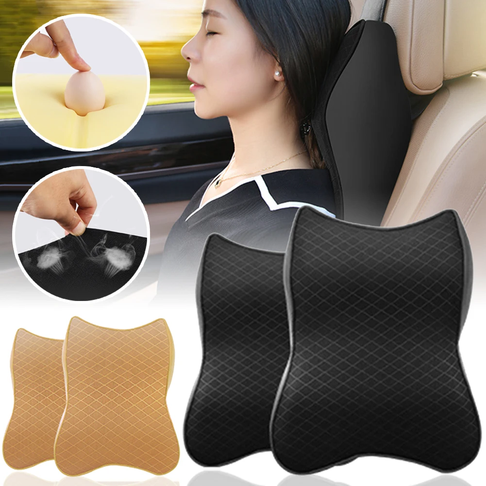 

Car Neck Pillow 3D Memory Foam Head Rest Adjustable Auto Headrest Pillow Travel Neck Cushion Car Pillow Interior Support Holder